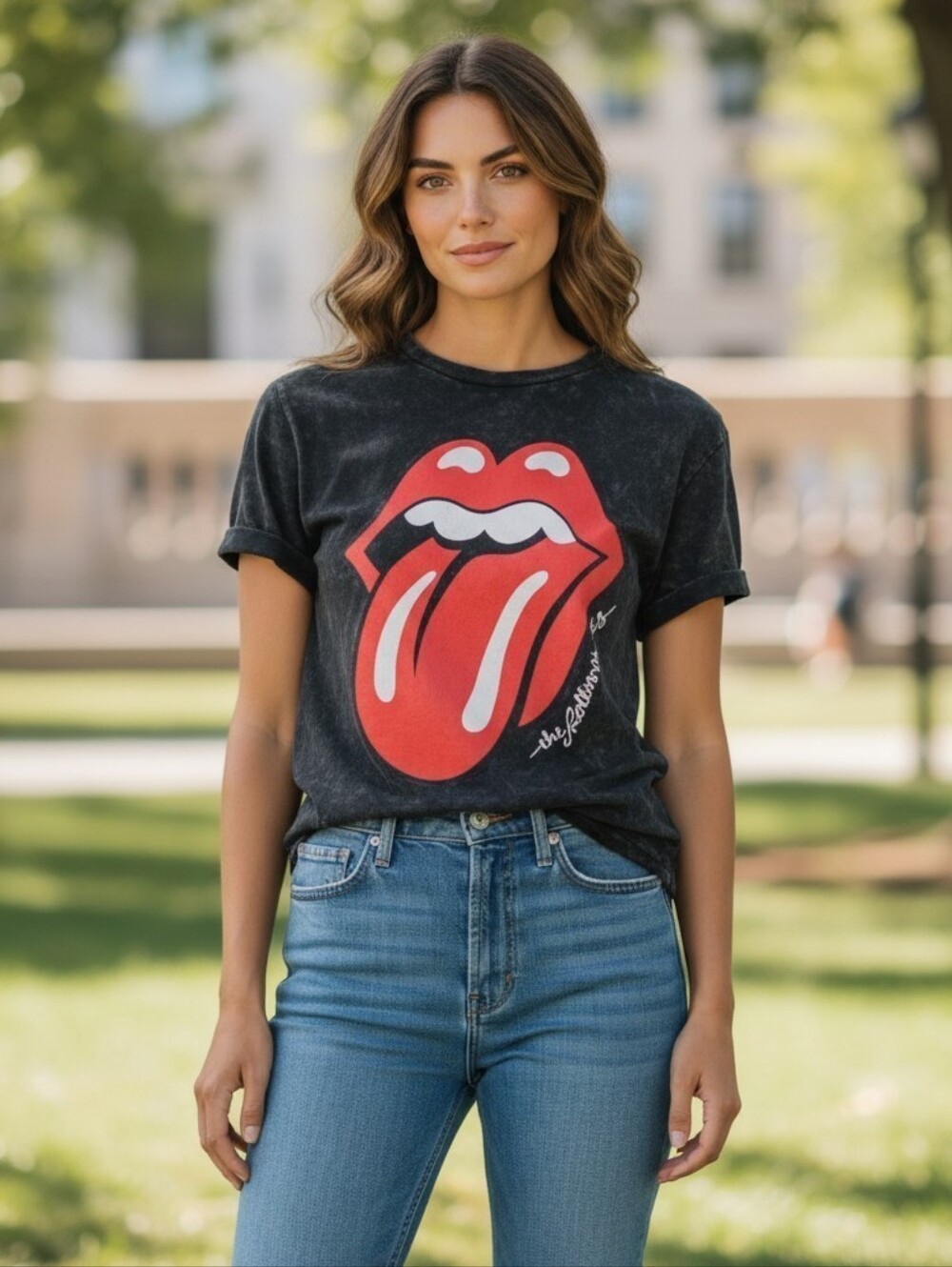 Stonewash/Bleachwash Rolling Stones Tee